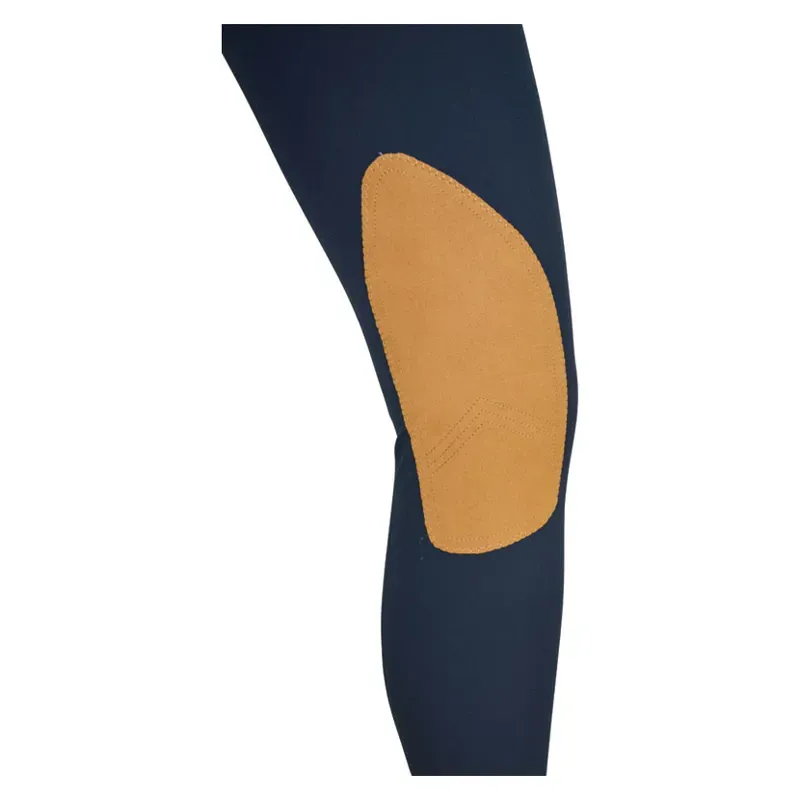 Hy Performance Malvern Ladies Breeches in Navy/Caramel Brown-2