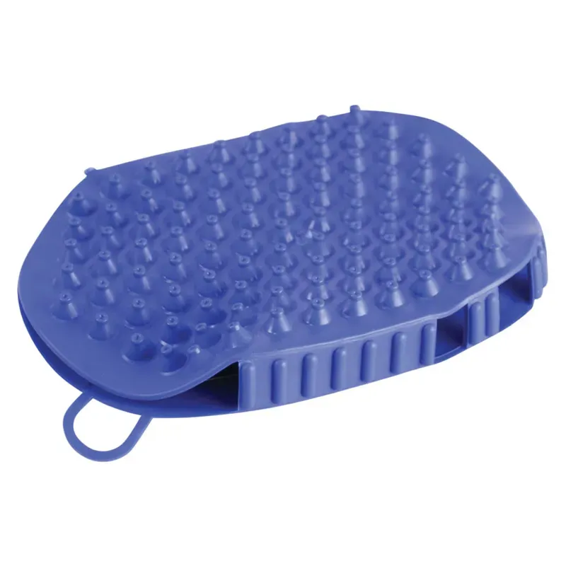 Hy Shine Rubber Massage Mitt in Blue-2