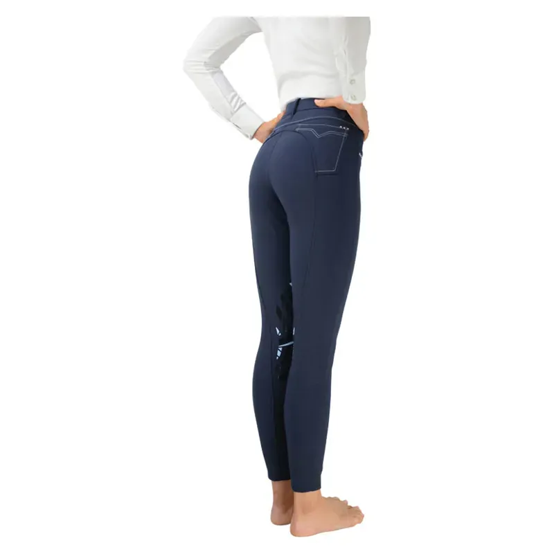 Hy Performance Corby Cool Ladies Breeches in Navy-1