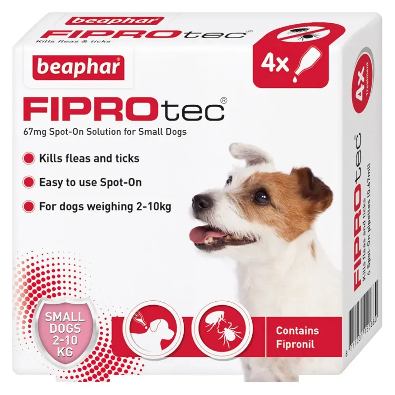 Beaphar 4 Pipettes FIPROtec Spot On in White