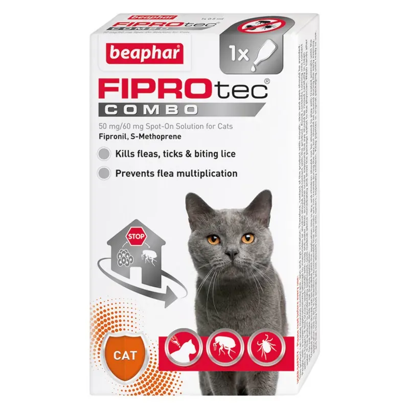 Beaphar FIPROtec Combo Cat in White