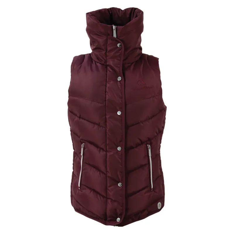 Coldstream Kimmerston Quilted Gilet in Windsor Wine