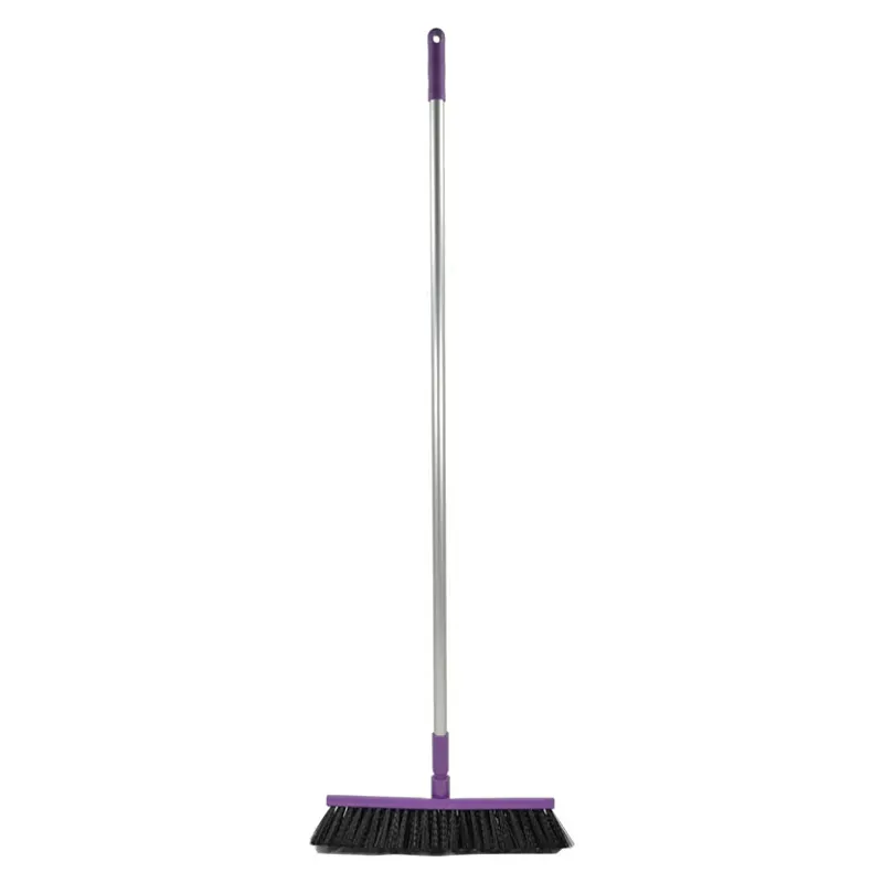 Harold Moore Equestrian Stable and Yard Broom in Purple