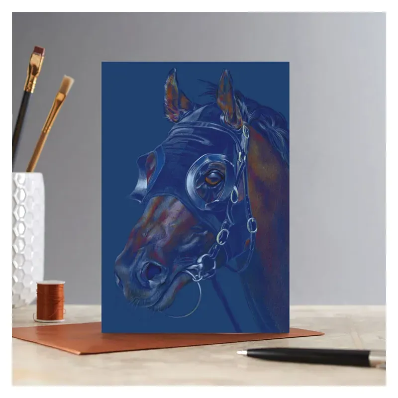 Deckled Edge Eureka Card - The Racehorse