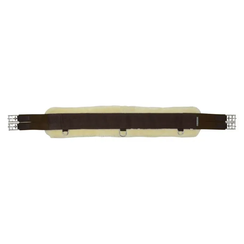 Hy Equestrian Detachable Faux Fur Elasticated Girth in Brown