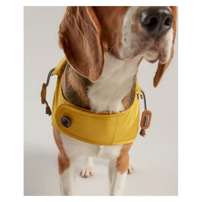 Joules Water Resistant Dog Coat in Mustard-3