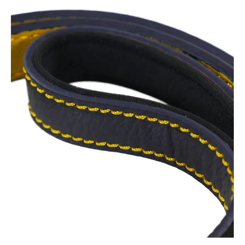 Joules Leather Dog Lead in Navy Large-2