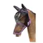 Hy Equestrian Mesh Full Mask with Ears and Nose in Black/Grape Royal