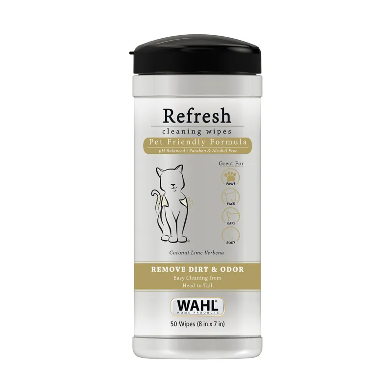 Wahl Refresh Cat Cleaning Wipes - Coconut/Lime