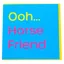 Gubblecote Humourous Greetings Card - Horse Friend