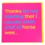 Gubblecote Humourous Greetings Card - Horse Wee