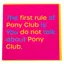 Gubblecote Humourous Greetings Card - Pony Club
