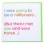 Gubblecote Foiled Greetings Card - Millionaire