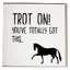 Gubblecote Foiled Greetings Card - Trot On