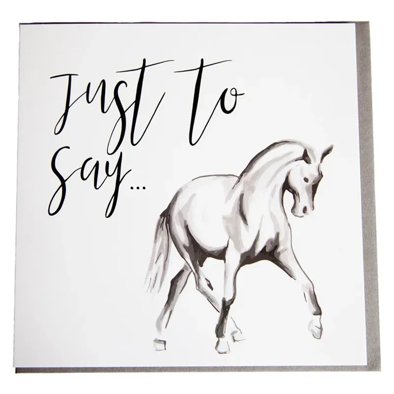 Gubblecote Foiled Greetings Card - Just To Say