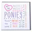 Gubblecote Beautiful Greetings Card - Pony Craft