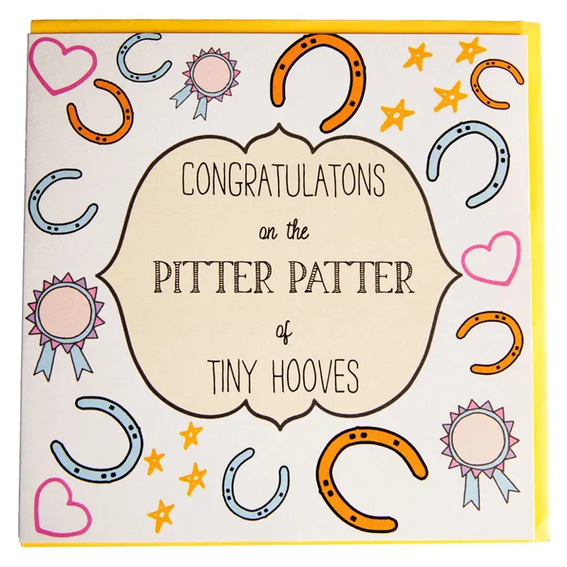 Gubblecote Beautiful Greetings Card - Pitter Patter