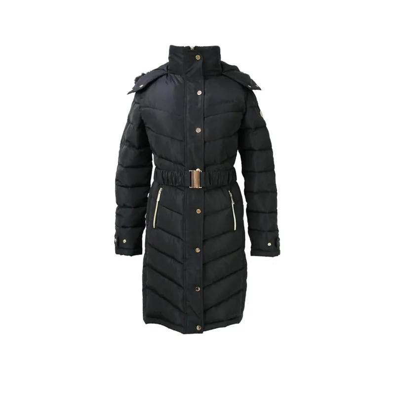 Coldstream Branxton Long Quilted Coat in Black