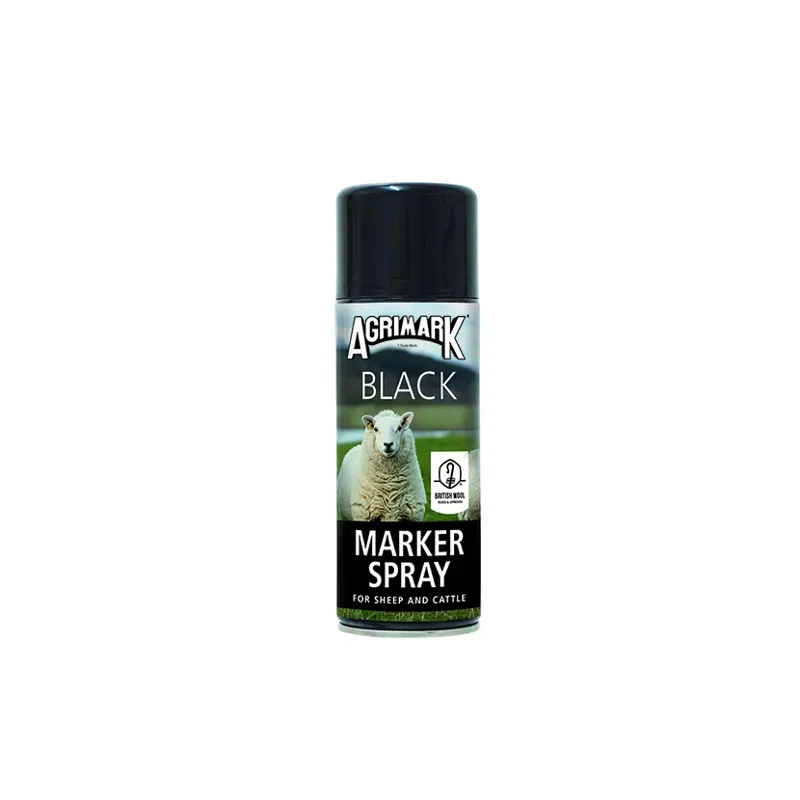 Agrimark 400ml Marker Spray in Black
