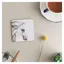 Deckled Edge 6-pack Melamine Coasters - Flea Bitten Grey