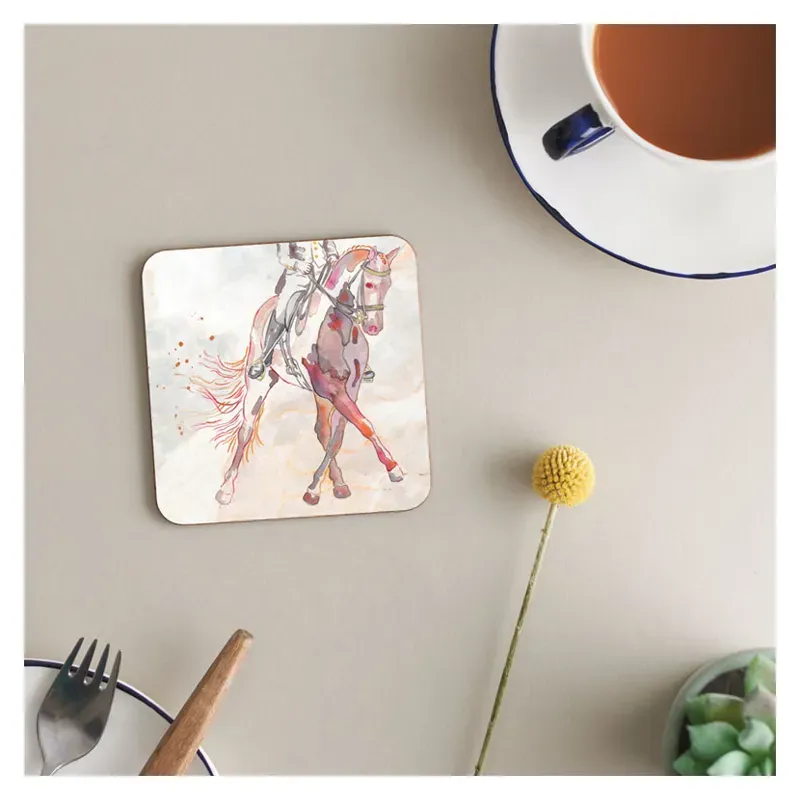 Deckled Edge 6-pack Melamine Coasters - Dressage