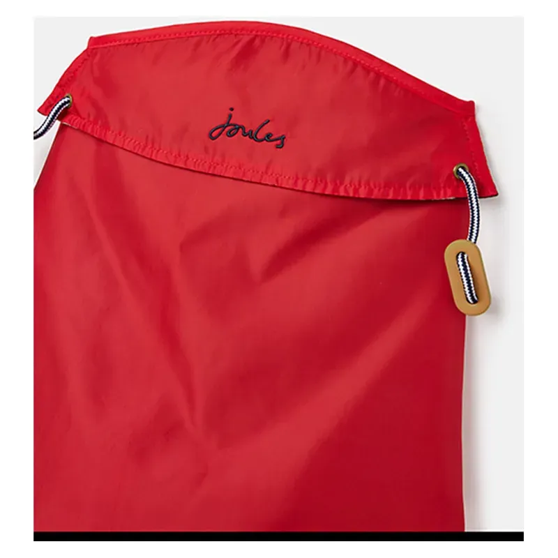 Joules Dog Raincoat in Red-2