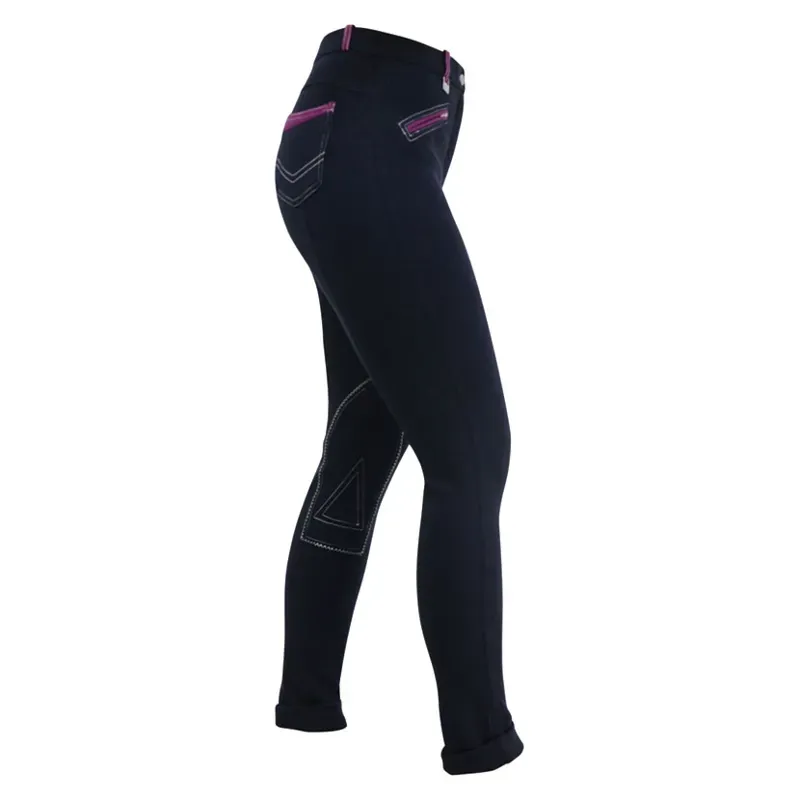 Hy Equestrian Diesel Ladies Jodhpurs in Navy/Port Royal