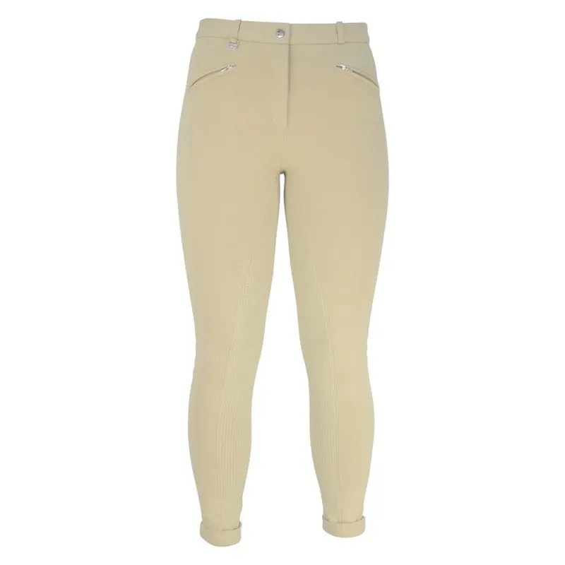 Hy Performance Raised Polka Dot Children's Jodhpurs in Beige