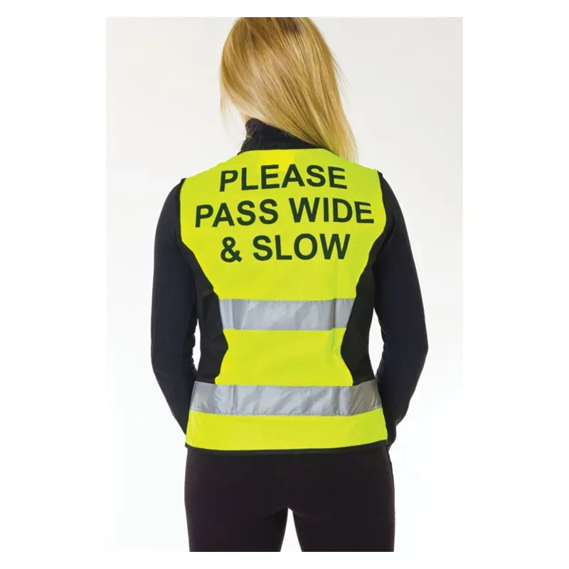 Hy Viz Please Pass Wide and Slow Waistcoat in Yellow/Black