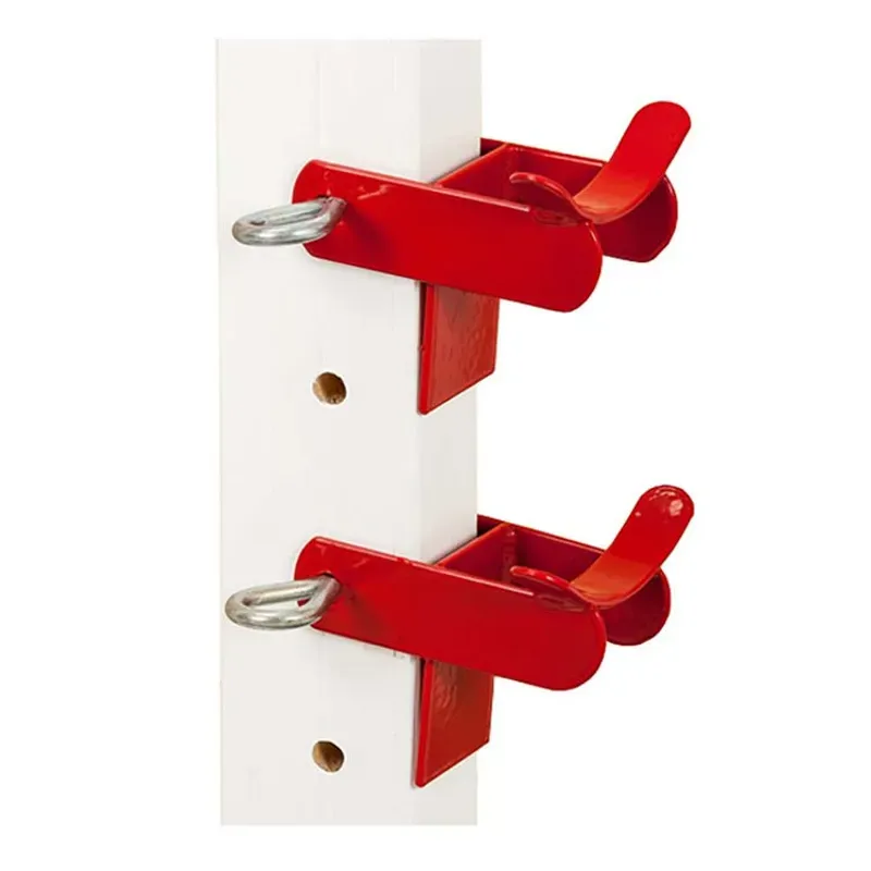 STUBBS Pair Lightweight Show Jump Cups and Pins in Red-1