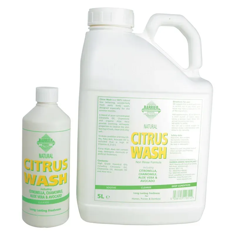 Barrier Equine Citrus Wash in White