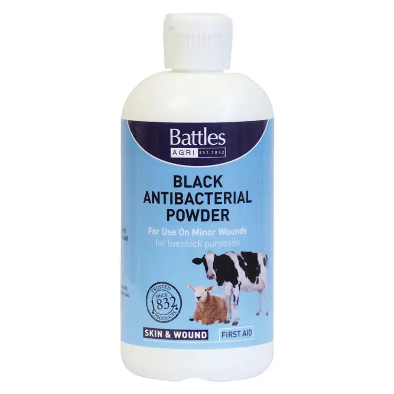 Battles 125g Black Antibacterial Powder