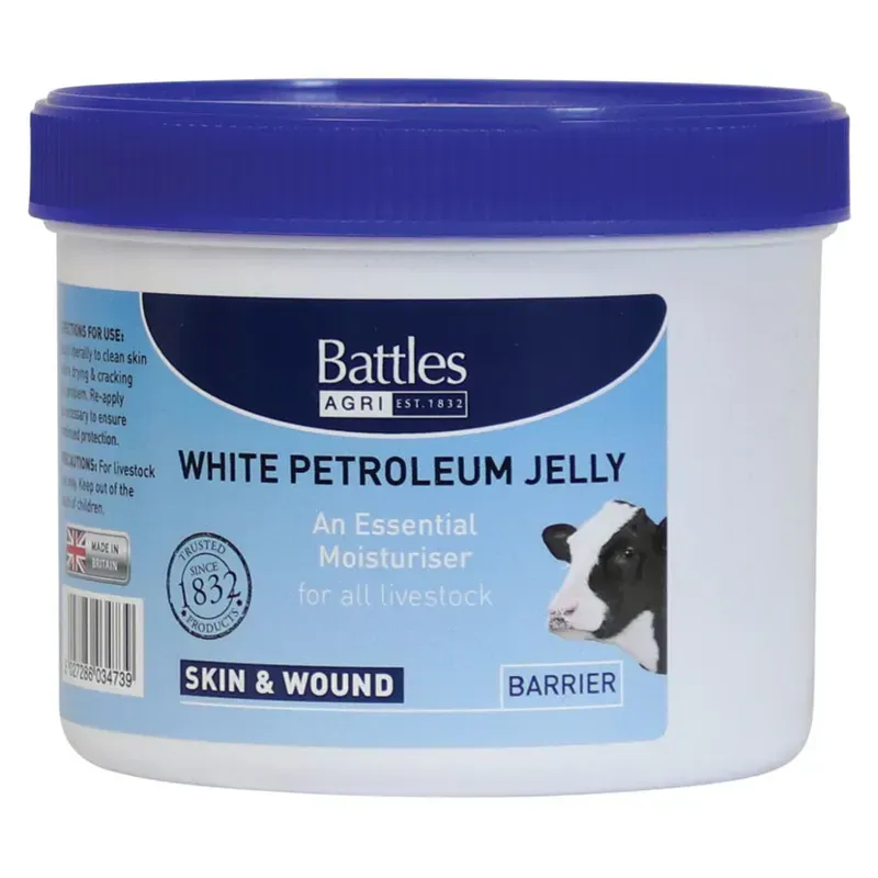 Battles White Petroleum Jelly in Blue