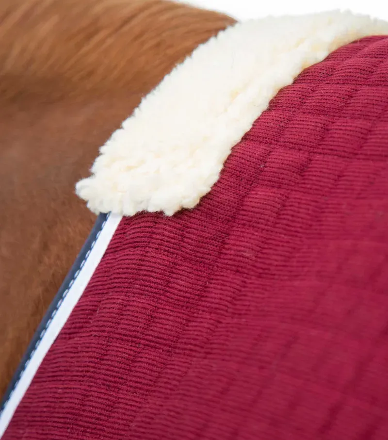 Premier Equine PremTex Horse Cooler Rug in Burgundy-1