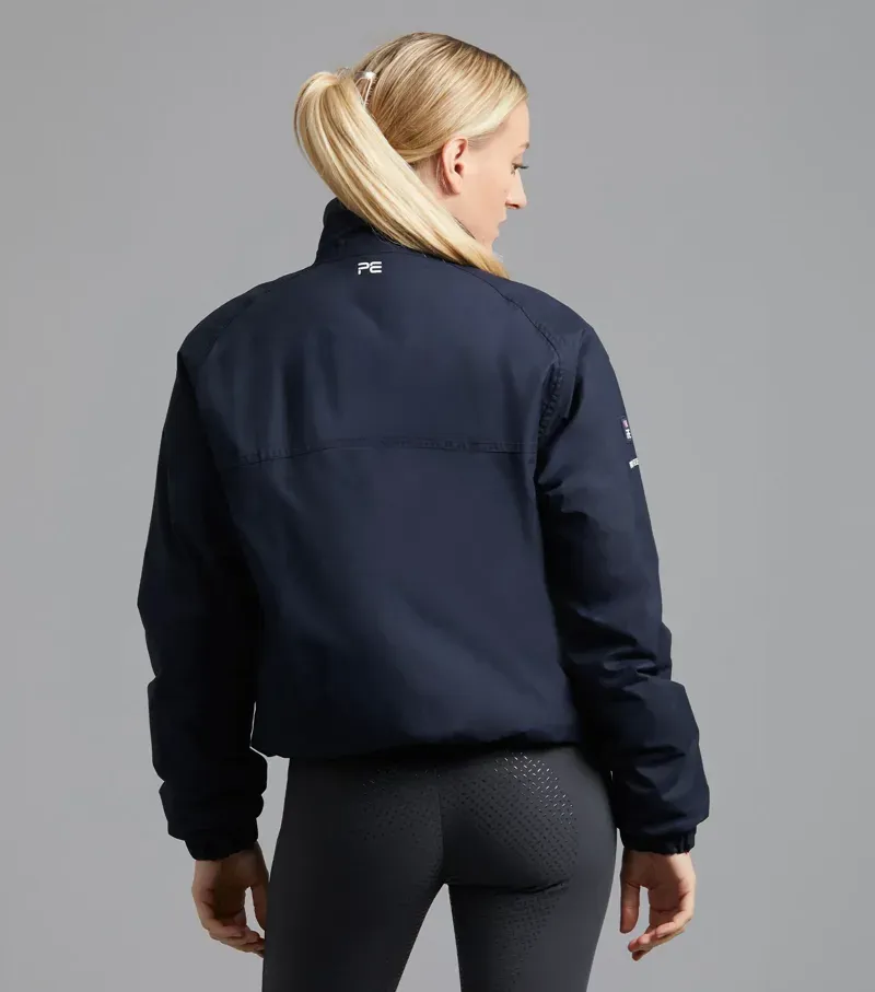 Premier Equine Pro Rider Unisex Waterproof Riding Jacket in Navy-2