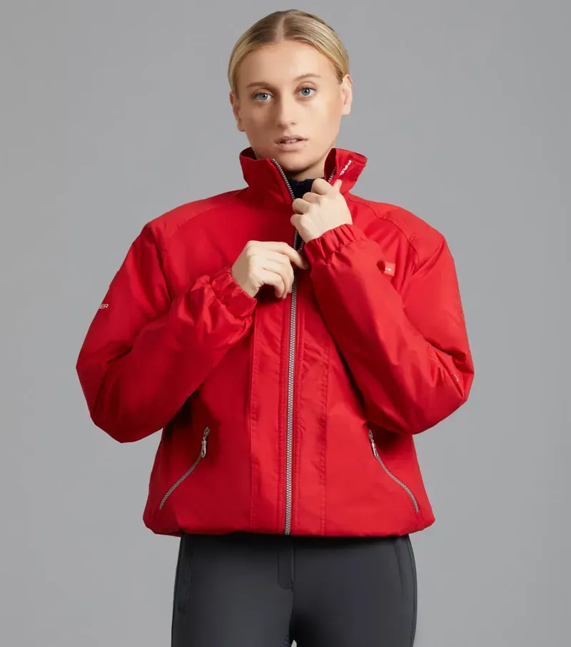 Premier Equine XX-Large Pro Rider Unisex Waterproof Riding Jacket in Red