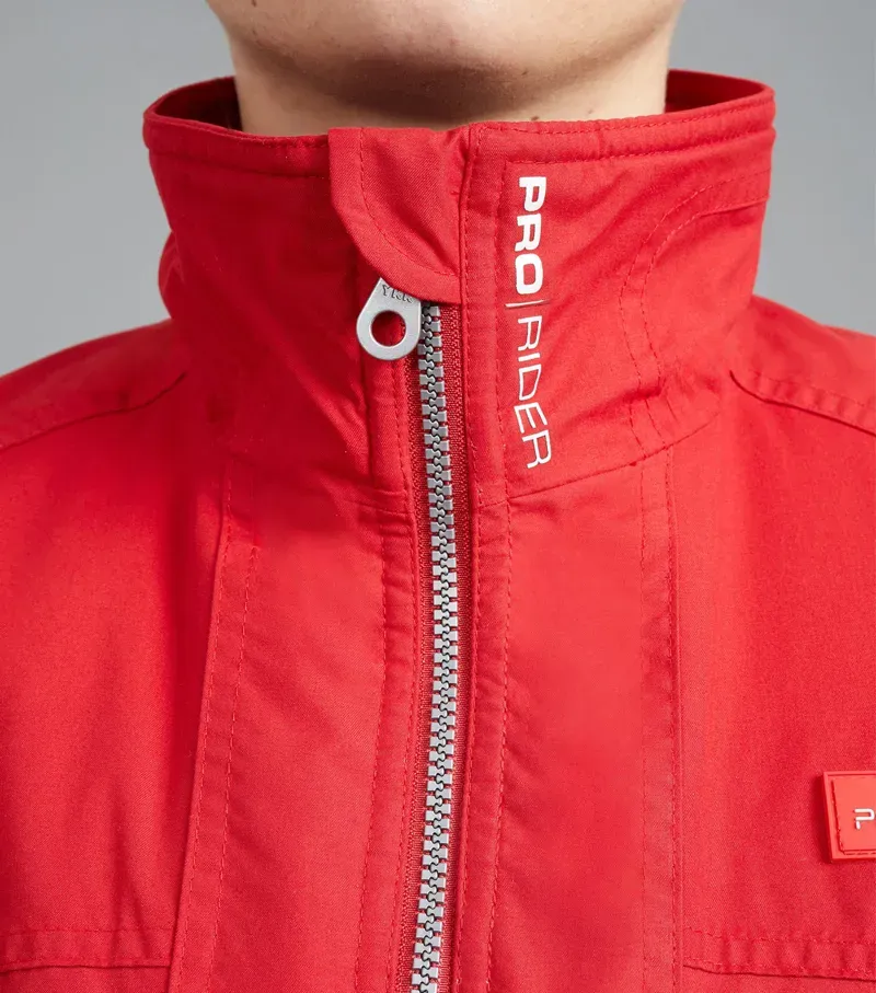 Premier Equine XX-Large Pro Rider Unisex Waterproof Riding Jacket in Red-3