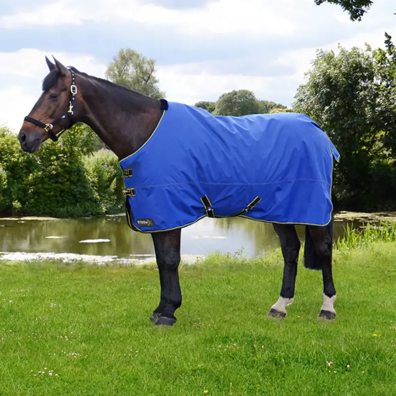 StormX Original 100 Turnout Rug - - Royal Blue/Navy/Yellow