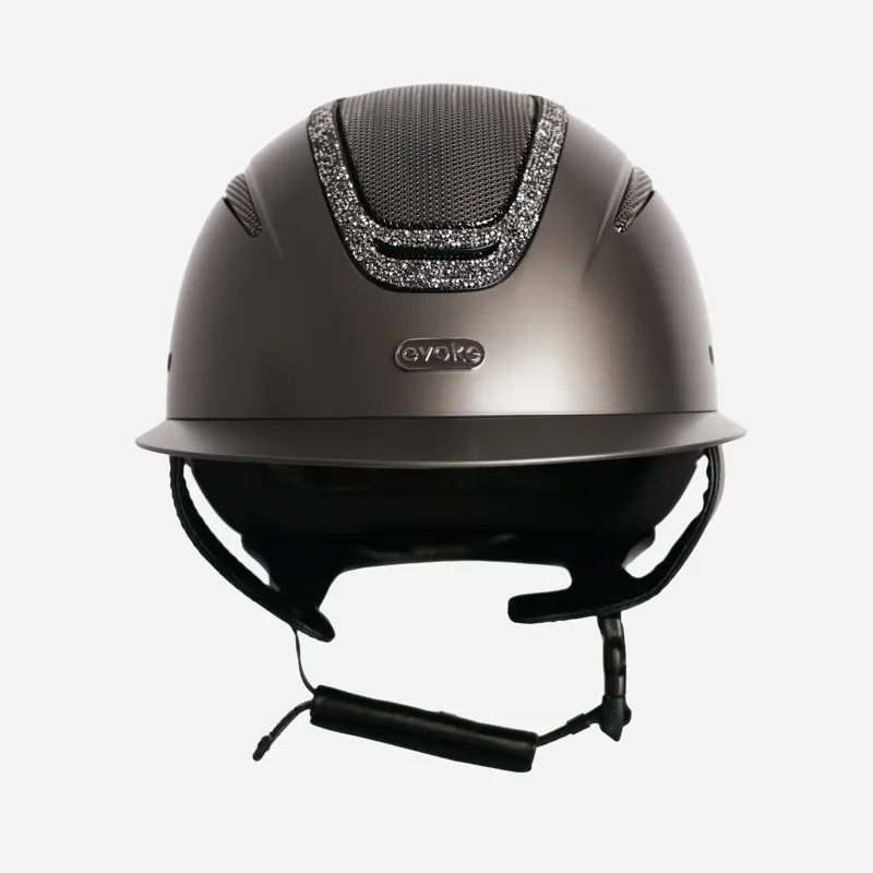 Elara Wide Peak Graphite/Marasite Crystal Frame