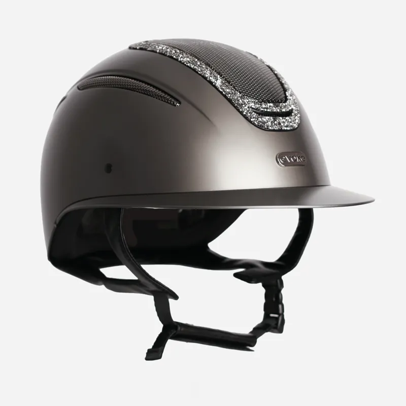 Elara Wide Peak Graphite/Marasite Crystal Frame-1