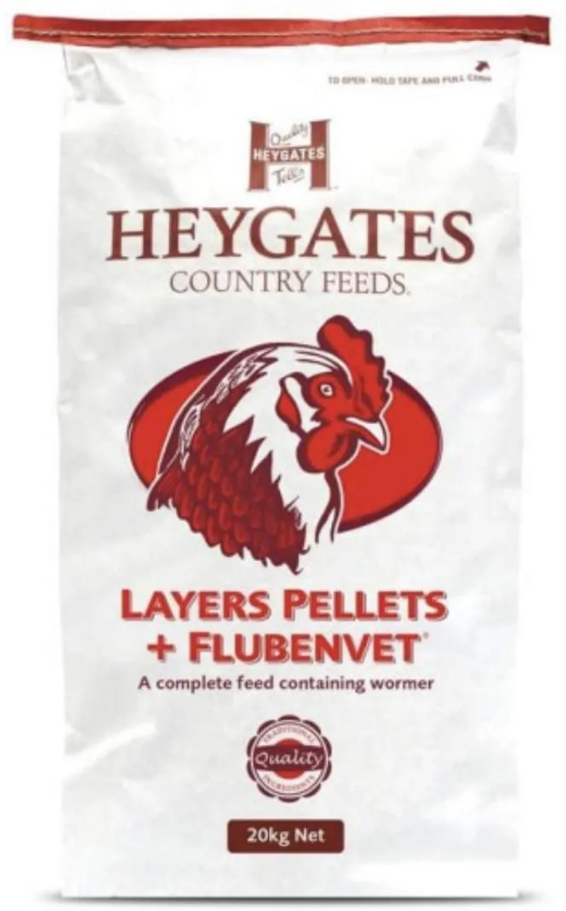 Heygates Layers Pellets + Flubenvet 20kg