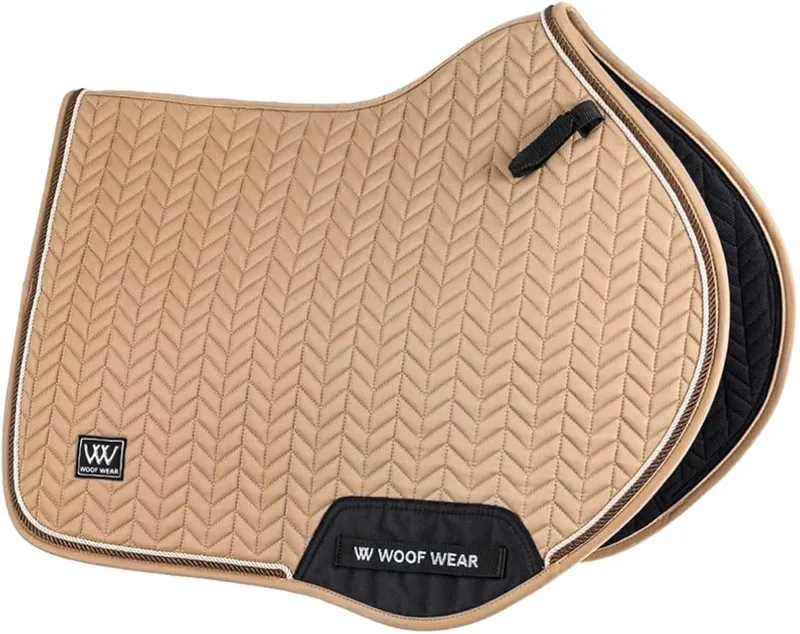 Woof Wear Herringbone Saddle Pad Caramel CC