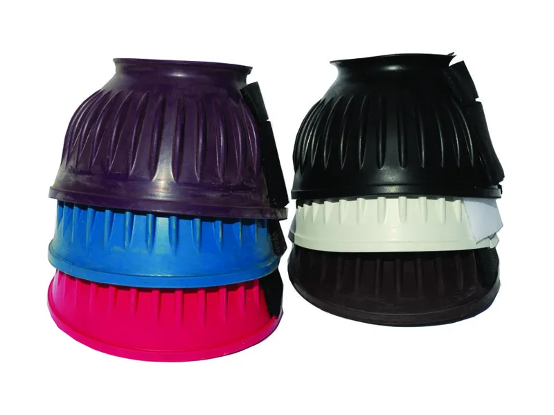 Rhinegold Velcro Over-Reach Boots - Large - Plum