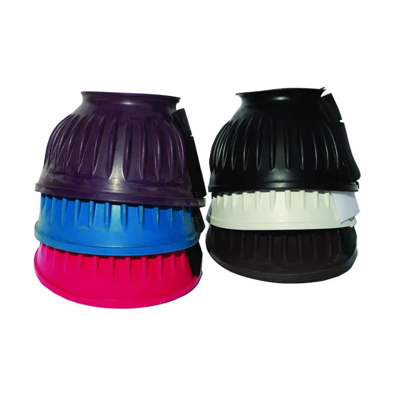 Rhinegold Velcro Over-Reach Boots - Small - Plum