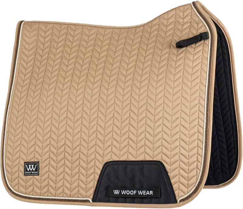 Woof Wear Herringbone Saddle Pad Caramel - DR