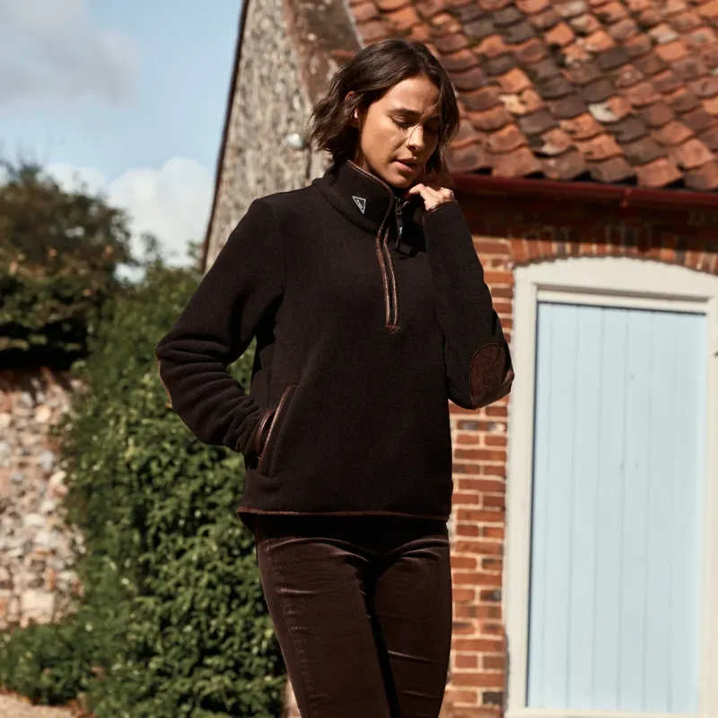 Albion Half Zip Fleece - Olive Brown-2