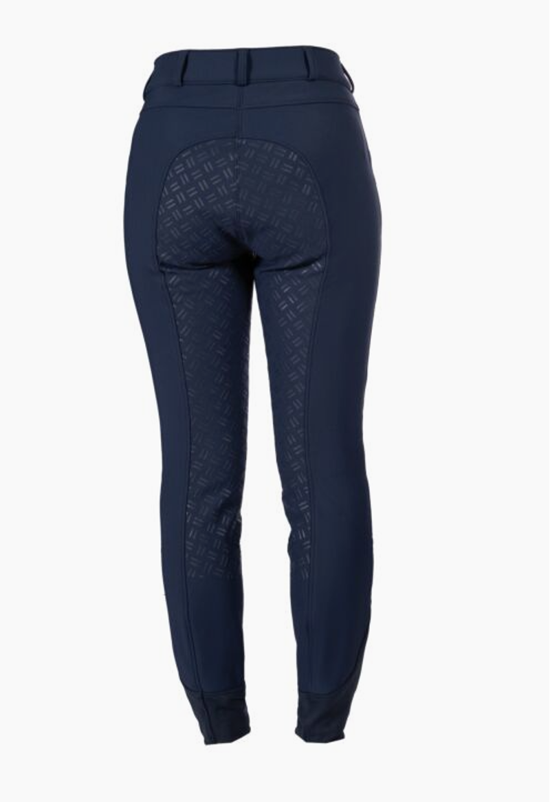 HKM SoftShell Breeches Deep Blue  /Full seat-1