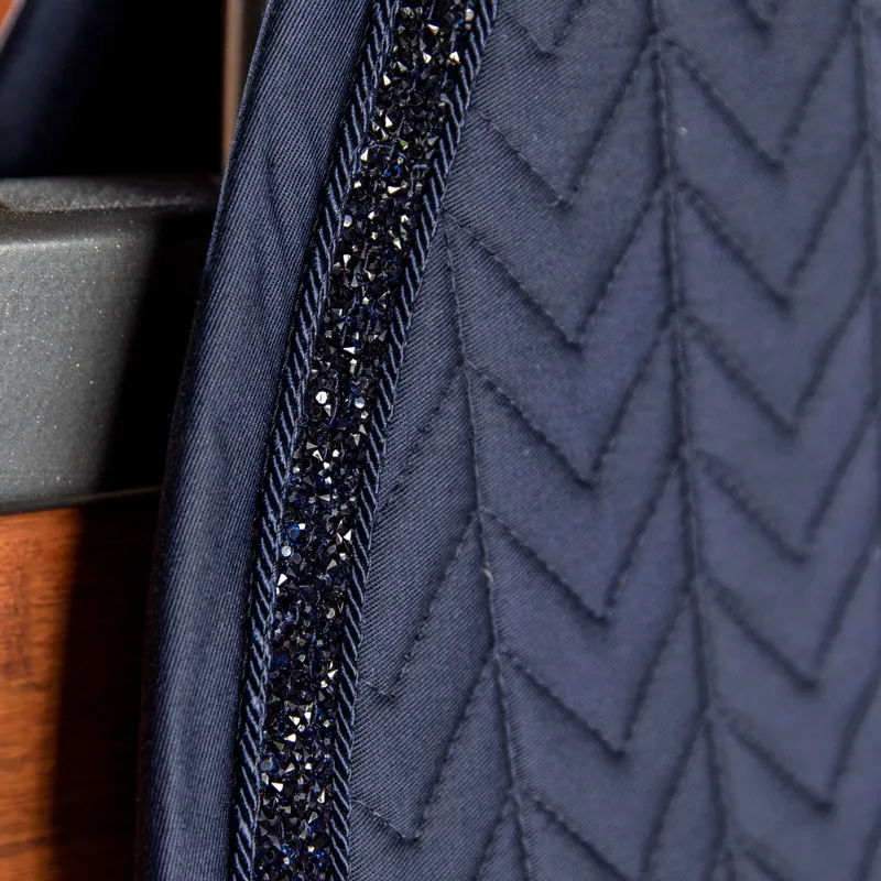 Kentucky Horsewear Glitter Stone Saddle Pad Jumping Navy Full-2