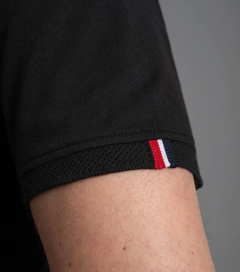 Premier Equine Respiro Riding Polo Shirt in Black-5