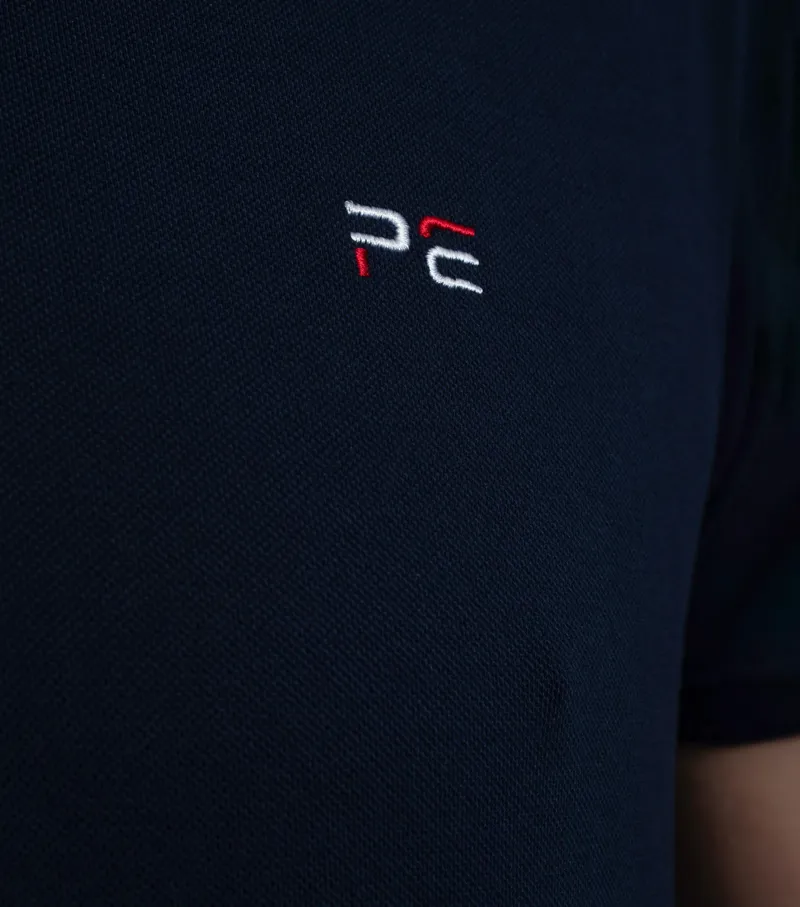 Premier Equine Respiro Riding Polo Shirt in Navy-4